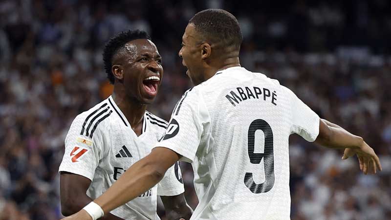 Mbappe kiến tạo cho Vinicius ghi bàn